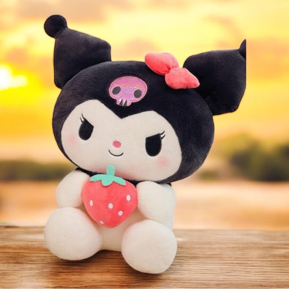 Sanrio Kuromi Holding Strawberry Plush - Picture 14 of 15